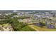 Aerial view showing building location,water features, and nearby amenities at 4503 W Harbour Circle # S1, Little River, SC 29566