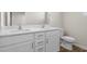 Bathroom with double vanity and a toilet at 3050 Deerberry Place, Longs, SC 29568