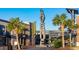 Outdoor view of the Avenue entrance with palm trees and unique signage at 521 Black Pearl Way, Myrtle Beach, SC 29588