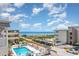 Aerial view of community pool area and beach access at 9620 Shore Dr. # 303, Myrtle Beach, SC 29572