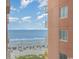 Partial ocean view from a condo, showing beach and ocean at 2701 South Ocean Blvd. # 710, North Myrtle Beach, SC 29582