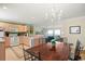 Kitchen and dining area view, with access to living room at 194 South Cove Pl. # D, Pawleys Island, SC 29585