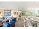 View of living room, kitchen, and hallway at 194 South Cove Pl. # D, Pawleys Island, SC 29585