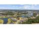 Aerial view of a beautiful neighborhood with a lake at 583 Starlit Way, Myrtle Beach, SC 29579