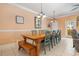 Farmhouse-style dining table with seating for eight at 919A N Waccamaw Dr., Murrells Inlet, SC 29576