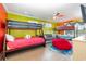 Fun bedroom with two bunk beds and beanbag chair at 919A N Waccamaw Dr., Murrells Inlet, SC 29576