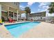 Inviting, small pool with patio furniture at 919A N Waccamaw Dr., Murrells Inlet, SC 29576