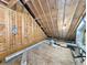 Unfinished attic space with wood framing at 120 A Da Gullah Way # A, Pawleys Island, SC 29585