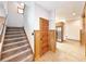 Carpeted staircase leading to the upper level at 120 A Da Gullah Way # A, Pawleys Island, SC 29585