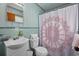 Clean bathroom with a shower/tub combo and updated fixtures at 2403 Park St., North Myrtle Beach, SC 29582