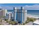 Oceanfront high-rise building with surrounding buildings and parking at 2300 N Ocean Blvd. # 238, Myrtle Beach, SC 29577