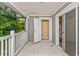Private balcony with access to a storage closet at 125 S Shore Blvd. # 302, Longs, SC 29568