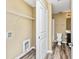 Laundry room with washer/dryer hookups, shelving and adjacent bathroom at 125 S Shore Blvd. # 302, Longs, SC 29568