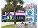 Exterior view of the vibrant Inlet Crab House, a popular seafood restaurant at 108 Hallandale Lane, Murrells Inlet, SC 29576