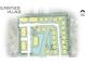 Sunnyside Village site plan showing building locations and pond at 108 Hallandale Lane, Murrells Inlet, SC 29576