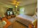 Bedroom with a double bed, TV stand, and window at 312 13Th Ave. S, Surfside Beach, SC 29575