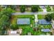Aerial view of a house and surrounding neighborhood, showing the property's location and lot size at 312 13Th Ave. S, Surfside Beach, SC 29575