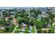 Aerial view showing a house's location in a residential neighborhood near the ocean at 312 13Th Ave. S, Surfside Beach, SC 29575