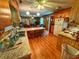 Kitchen with wood cabinets, island, and wood flooring at 312 13Th Ave. S, Surfside Beach, SC 29575