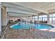 Enjoy the indoor pool with views of the ocean at 2311 Ocean Blvd. S # 361, Myrtle Beach, SC 29577