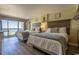 Bedroom with two beds and ocean view at 2311 Ocean Blvd. S # 361, Myrtle Beach, SC 29577