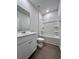 Bathroom with white vanity, tub and shower combo at 163 Marsh Deer Place, Surfside Beach, SC 29575