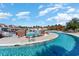 Inviting pool with a leisure area and water features at 7043 Shooting Star Way, Myrtle Beach, SC 29579