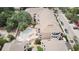 Aerial view of a community featuring a pool, hot tub, and ample parking at 2805 N Ocean Blvd. # 301, Myrtle Beach, SC 29577
