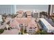 Aerial view of oceanfront property, showing building and surrounding area at 2805 N Ocean Blvd. # 301, Myrtle Beach, SC 29577