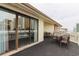 Balcony with table and chairs, offering an ocean view at 2805 N Ocean Blvd. # 301, Myrtle Beach, SC 29577
