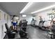 Well-equipped fitness center with cardio and weight training machines at 2805 N Ocean Blvd. # 301, Myrtle Beach, SC 29577