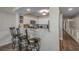 Modern kitchen with granite countertops and stainless steel appliances at 5310 N Ocean Blvd. # 301, Myrtle Beach, SC 29577