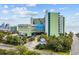 Aerial view of a beachfront hotel at 1105 S Ocean Blvd. # 228, Myrtle Beach, SC 29577