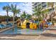 Yellow submarine-themed water play area for  at 1105 S Ocean Blvd. # 228, Myrtle Beach, SC 29577