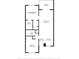 Floor plan showing a 2 bed, 2 bath home with balcony at 1301 Pridgen Rd. # 105, Myrtle Beach, SC 29577