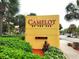 Entrance sign for Camelot By The Sea at 2000 N Ocean Blvd. # 503, Myrtle Beach, SC 29577
