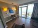 Small dining area with table and chairs, near balcony at 2000 N Ocean Blvd. # 503, Myrtle Beach, SC 29577