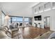 Relaxing living room with ocean views and comfy seating at 1919 South Waccamaw Dr., Garden City Beach, SC 29576