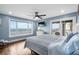 Spacious main bedroom with ocean view and private balcony access at 1919 South Waccamaw Dr., Garden City Beach, SC 29576