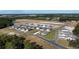 Aerial view of Sandridge Park, showcasing new homes and landscaping at 170 Calm Dr., Little River, SC 29566