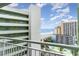 Balcony overlooking the ocean and nearby buildings at 1105 S Ocean Blvd. # 1040, Myrtle Beach, SC 29577