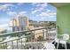 Balcony offering an expansive ocean view and cityscape view at 1105 S Ocean Blvd. # 1040, Myrtle Beach, SC 29577