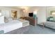 Two twin beds, kitchenette and seating area at 1105 S Ocean Blvd. # 1040, Myrtle Beach, SC 29577