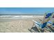 Relaxing beach view with beach chairs and ocean waves at 1105 S Ocean Blvd. # 1040, Myrtle Beach, SC 29577