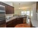 Modern kitchen featuring stainless steel appliances and granite countertops at 4917 Twin Pond Ct. # 102, Myrtle Beach, SC 29579