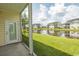 Enjoy the view from this screened porch overlooking a pond at 4917 Twin Pond Ct. # 102, Myrtle Beach, SC 29579