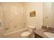 Bathroom with shower/tub combo, toilet, and vanity at 4917 Twin Pond Ct. # 102, Myrtle Beach, SC 29579