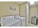 Laundry room with washer, dryer and storage at 3401 N Ocean Blvd. # 306, North Myrtle Beach, SC 29582