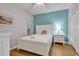 Bedroom with queen bed and built in dresser at 3401 N Ocean Blvd. # 306, North Myrtle Beach, SC 29582