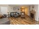Spacious living room with hardwood floors and ample seating at 1206 Benna Dr. # 4-F, Myrtle Beach, SC 29577